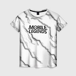 Футболка женская Mobile legends молнии, цвет: 3D-принт