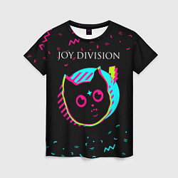 Футболка женская Joy Division - rock star cat, цвет: 3D-принт