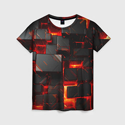 Женская футболка Неоновые квадратики