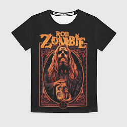 Футболка женская Rob zombie skull, цвет: 3D-принт