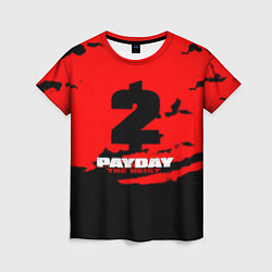 Футболка женская Payday 2 краски, цвет: 3D-принт