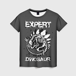 Женская футболка Dinosaur expert