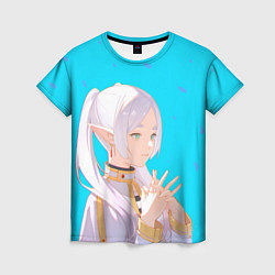 Женская футболка Frieren: Blue Pattern