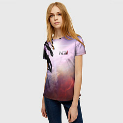 Футболка женская Масс эффект вторжение, цвет: 3D-принт — фото 2