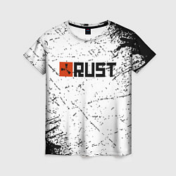 Женская футболка RUST брызги красок