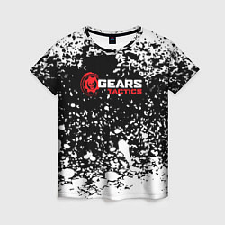 Футболка женская Gears of War белые брызги, цвет: 3D-принт
