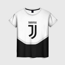 Футболка женская Juventus black geometry sport, цвет: 3D-принт