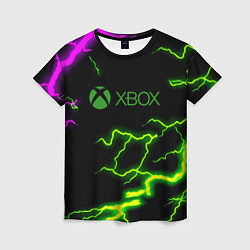 Футболка женская Xbox storm молнии, цвет: 3D-принт