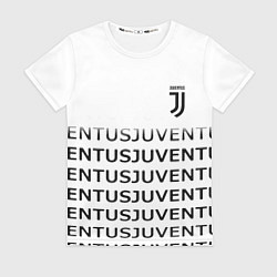 Футболка женская Ювентус лого паттерн спорт, цвет: 3D-принт