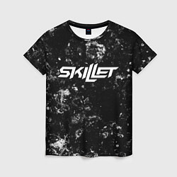 Женская футболка Skillet black ice