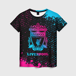 Футболка женская Liverpool - neon gradient, цвет: 3D-принт