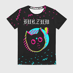 Футболка женская Burzum - rock star cat, цвет: 3D-принт