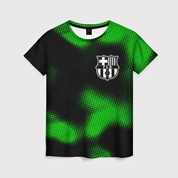 Футболка женская Barcelona sport halftone, цвет: 3D-принт