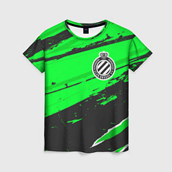 Футболка женская Club Brugge sport green, цвет: 3D-принт