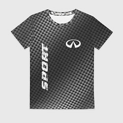Женская футболка Infiniti sport carbon