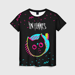 Футболка женская In Flames - rock star cat, цвет: 3D-принт