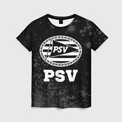 Футболка женская PSV sport на темном фоне, цвет: 3D-принт
