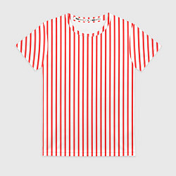 Женская футболка Белый в красную полоску