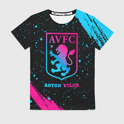 Женская футболка Aston Villa - neon gradient