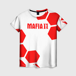 Футболка женская Mafia соты красные, цвет: 3D-принт