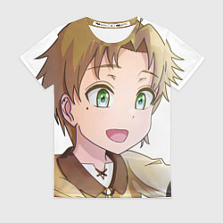 Футболка женская Реинкарнация Безработного Рудеус, цвет: 3D-принт