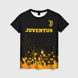 Футболка женская Juventus - gold gradient посередине, цвет: 3D-принт