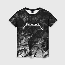 Футболка женская Metallica black graphite, цвет: 3D-принт