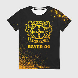 Женская футболка Bayer 04 - gold gradient