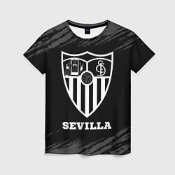 Футболка женская Sevilla sport на темном фоне, цвет: 3D-принт