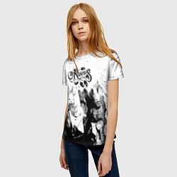 Футболка женская Rasmus smoke steel, цвет: 3D-принт — фото 2