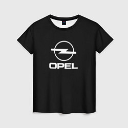 Футболка женская Opel logo white, цвет: 3D-принт