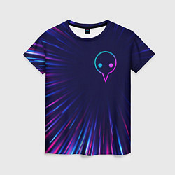 Футболка женская Evangelion neon blast lines, цвет: 3D-принт