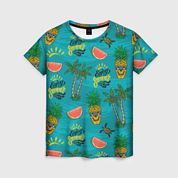 Женская футболка Enjoy summer pattern - pineapple