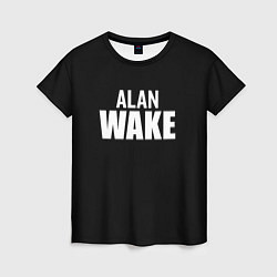 Футболка женская Alan Wake white logo, цвет: 3D-принт