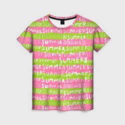 Женская футболка Summer pattern