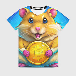 Футболка женская Хомячок и коины, цвет: 3D-принт