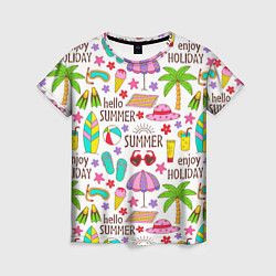 Женская футболка Hello summer
