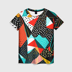 Женская футболка Abstract patchwork - ai art