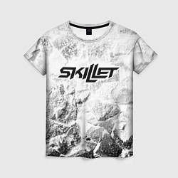 Футболка женская Skillet white graphite, цвет: 3D-принт