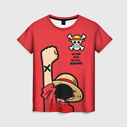 Футболка женская One Piece - captain Monkey D Luffy, цвет: 3D-принт