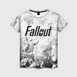 Женская футболка Fallout white graphite