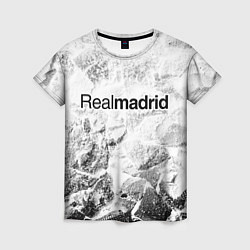 Футболка женская Real Madrid white graphite, цвет: 3D-принт