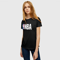 Футболка женская NBA logo sport, цвет: 3D-принт — фото 2