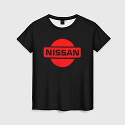 Футболка женская Nissan red logo, цвет: 3D-принт