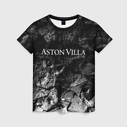 Футболка женская Aston Villa black graphite, цвет: 3D-принт