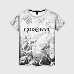 Женская футболка God of War white graphite