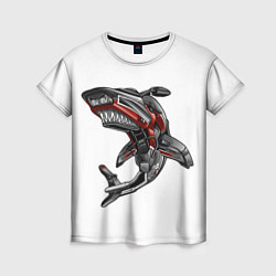 Футболка женская Moto shark, цвет: 3D-принт