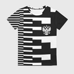 Футболка женская Россия геометрия, цвет: 3D-принт