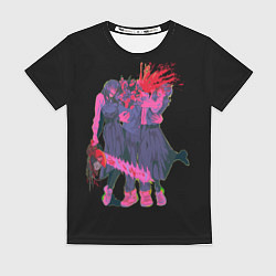 Футболка женская Человек-бензопила - Демон войны, цвет: 3D-принт