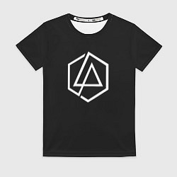Женская футболка Linkin park logo white